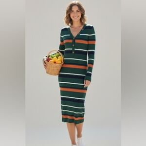 Full Circle Trends Long Sleeve With decorative buttons Women's Dress Size M NWT